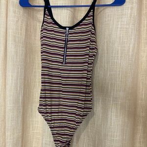 Striped bodysuit